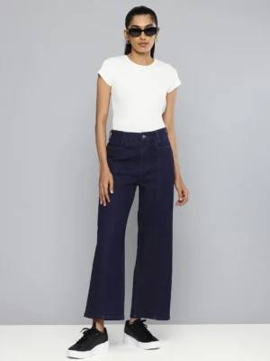 Midnight Rise Wide-Leg Jeans – Classic Denim, Elevated