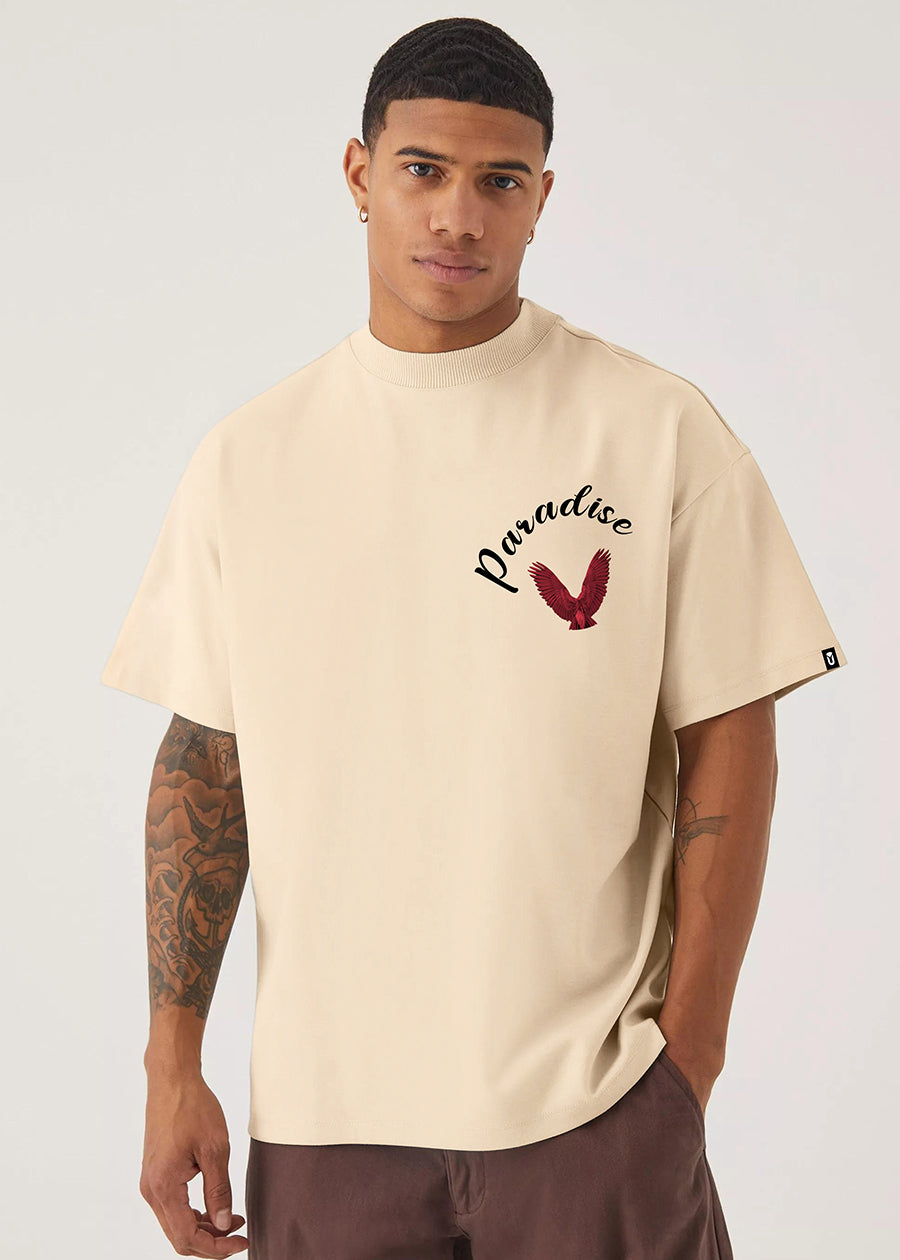 Paradise Men Oversized Printed T-Shirt - Image 2