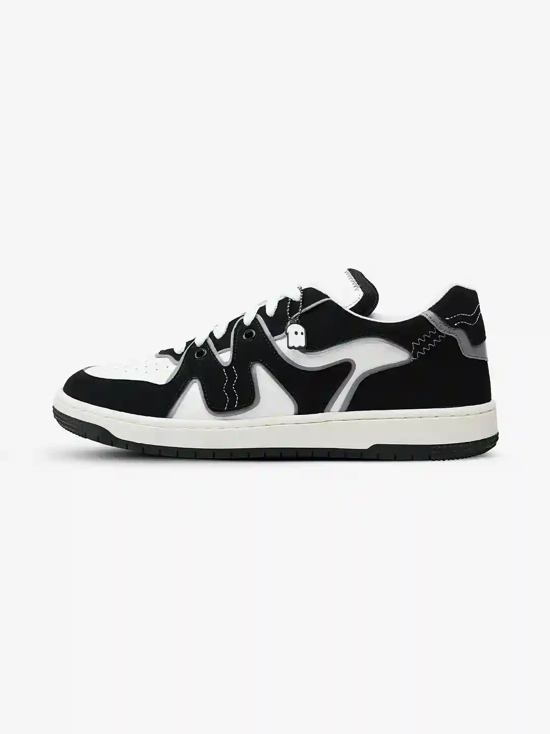 Boys' Black & White Sneakers – Monochrome Cool Meets Everyday Comfort - Image 2