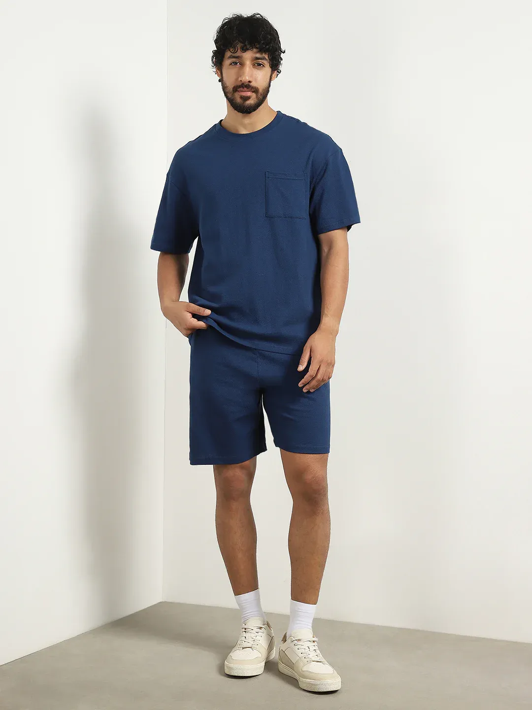 Navy Breeze Casual Co-ord Set