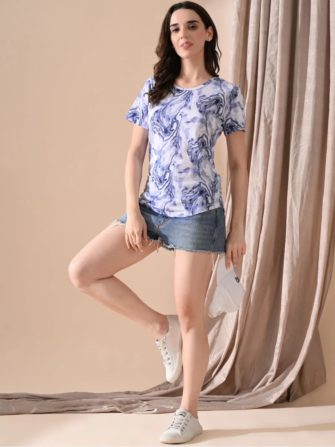 Marble Printed T-Shirt – Everyday Style Meets Street-Savvy Confidence - Image 3