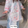 Pastel Blue Floral Embroidered Suit Set – Graceful Festive Elegance