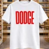 Men’s Graphic T-Shirt – “DODGE” Bold Print Casual Tee