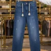 Men’s Trendy Distressed Denim Jeans – Classic Blue Slim Fit
