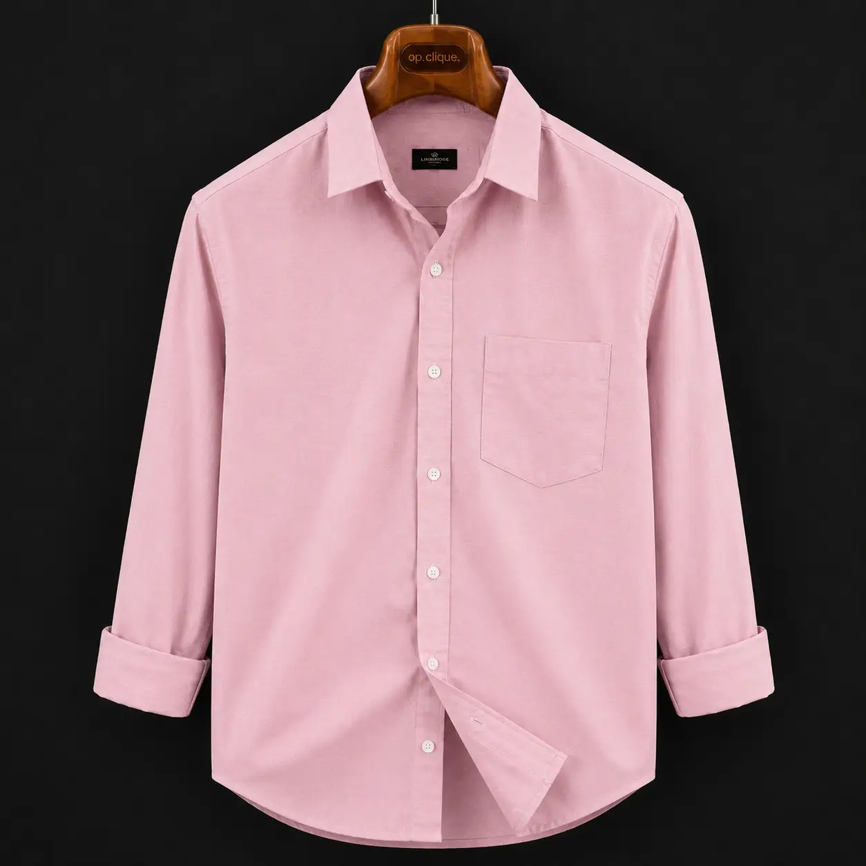 Elegant Chocolate Brown Solid Cotton Casual Shirt - Image 2