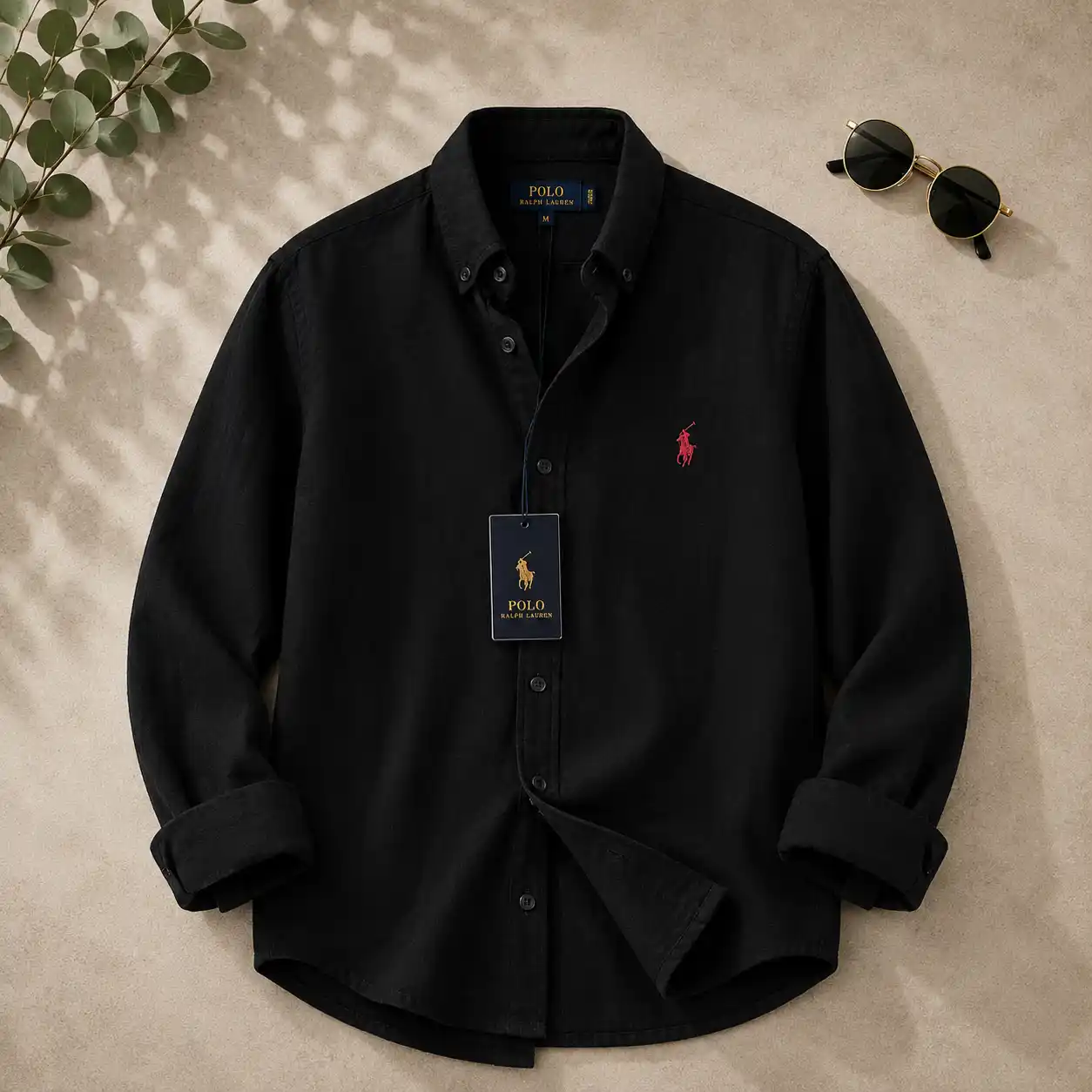 Classic Earth-Tone Button-Down Long Sleeve Shirt - Image 5