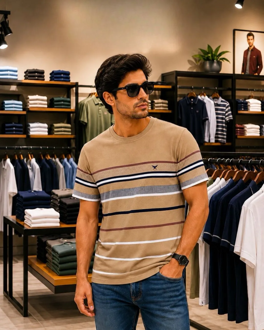 Urban Essentials Striped T-Shirt - Image 3