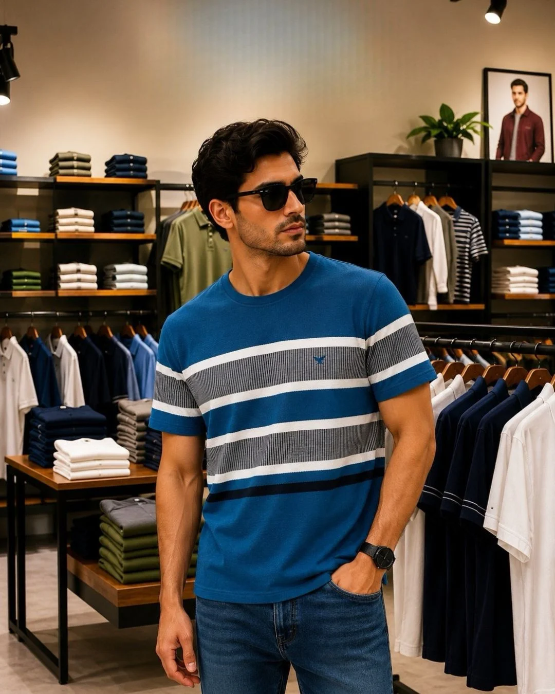 Urban Essentials Striped T-Shirt - Image 2