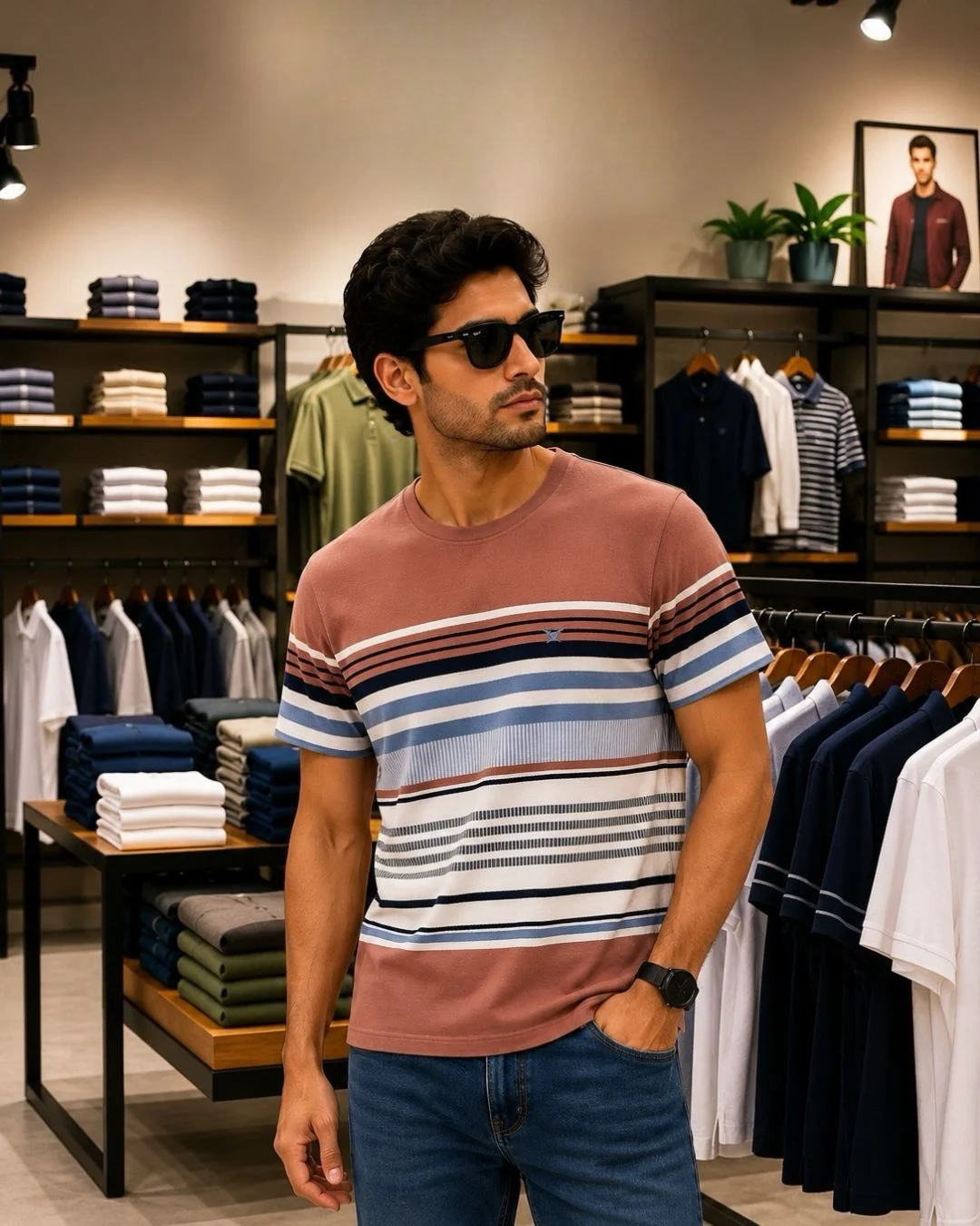 Urban Essentials Striped T-Shirt - Image 4