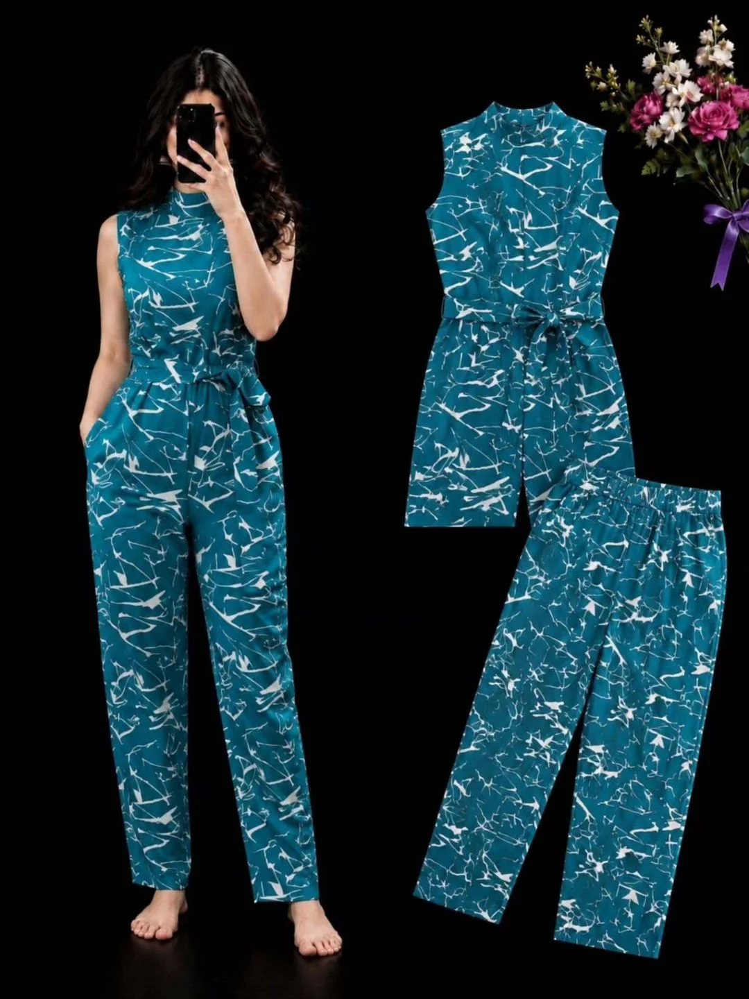 Chic Burgundy Waistcoat and Tailored Trouser Co-Ord Set - Image 2