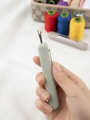 Handheld Automatic Needle Threader and Quick Stitch Tool