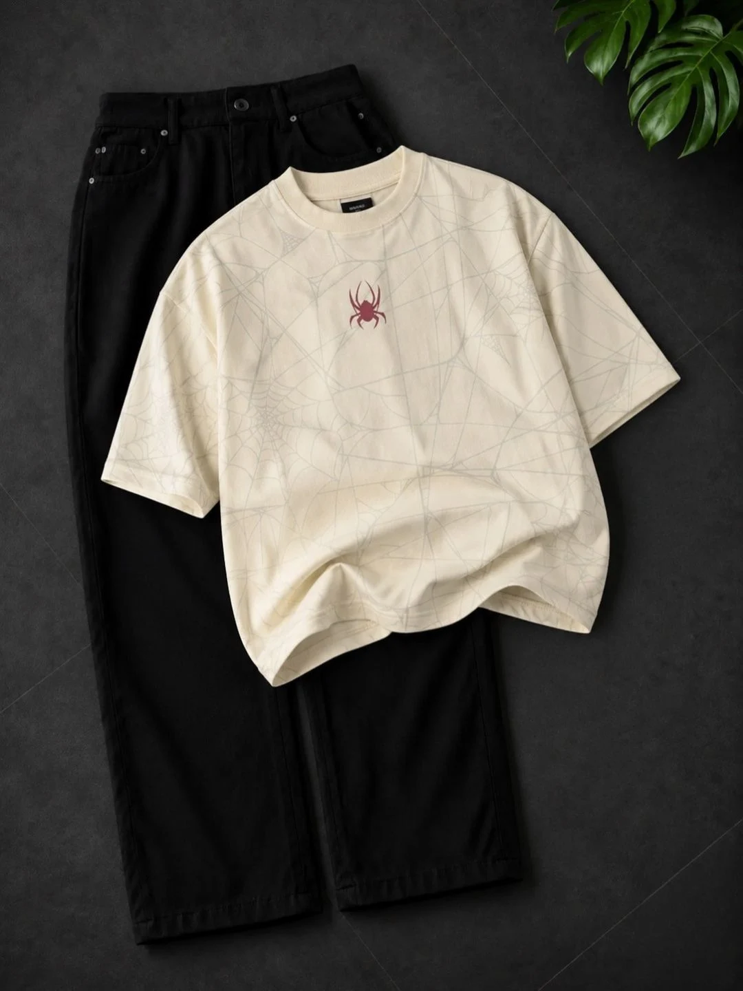 Short-Sleeve T-Shirt with Matching Utility Cargo Trousers Combo - Image 2