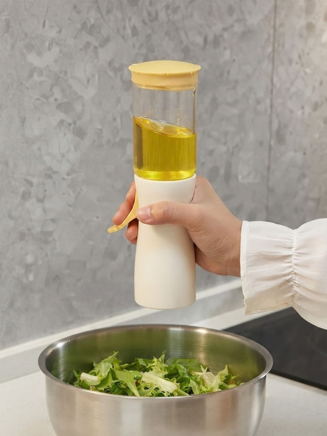 Dual-Purpose Press-Type Oil Dispenser and Sprayer Bottle - Image 2