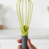 Transformable 2-in-1 Flat and Balloon Kitchen Whisk