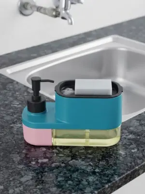 2-in-1 Soap Dispenser and Sponge Holder Caddy