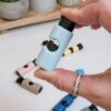 Colorful Rotating Twist Bag Sealing Clips for Grocery Preservation