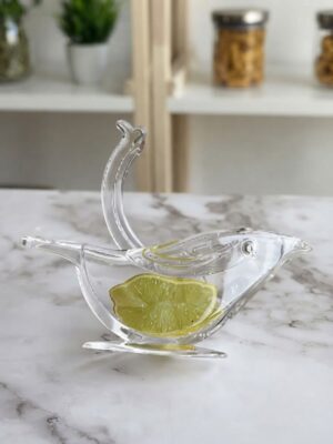 Clear Acrylic Bird-Shaped Manual Lemon Juicer