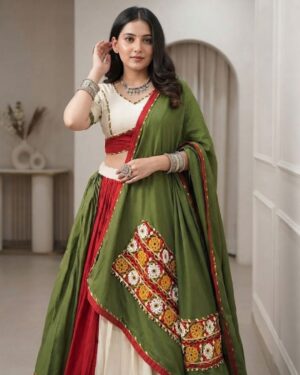 Traditional Festive Embroidered Lehenga Choli Set-07