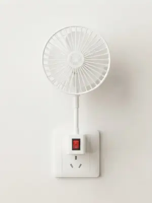 Plug-In Wall-Mounted 360-Degree Rotatable Mini Electric Fan