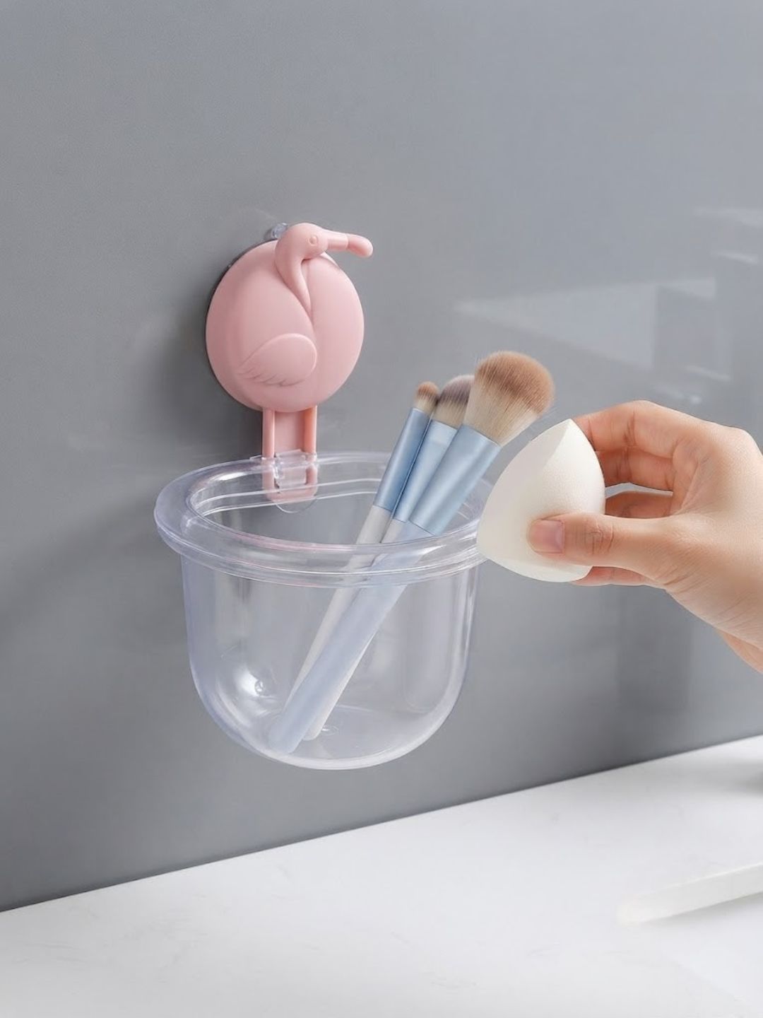 Wall-Mounted Peach Design Multi-Purpose Storage Cup - Image 2
