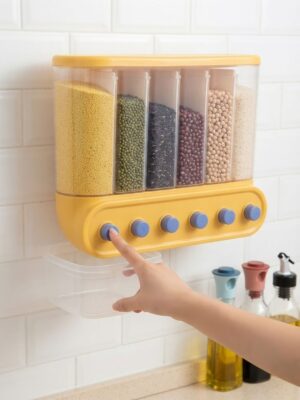 Multi-Grid Wall-Mounted Grain and Rice Dispenser