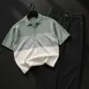 Colorblock Half-Zip Polo and Dark Denim Outfit Combo