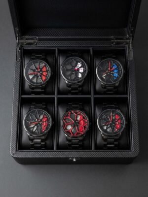 Car Wheel Rim Design Men Wristwatch Giveaway Edition