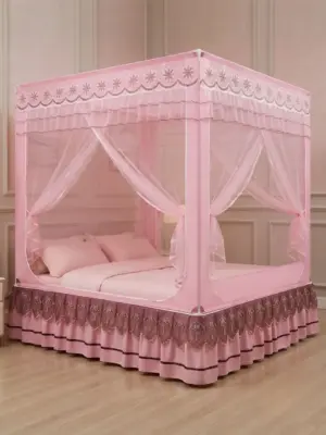Elegant Royal Canopy Bed Mosquito Net