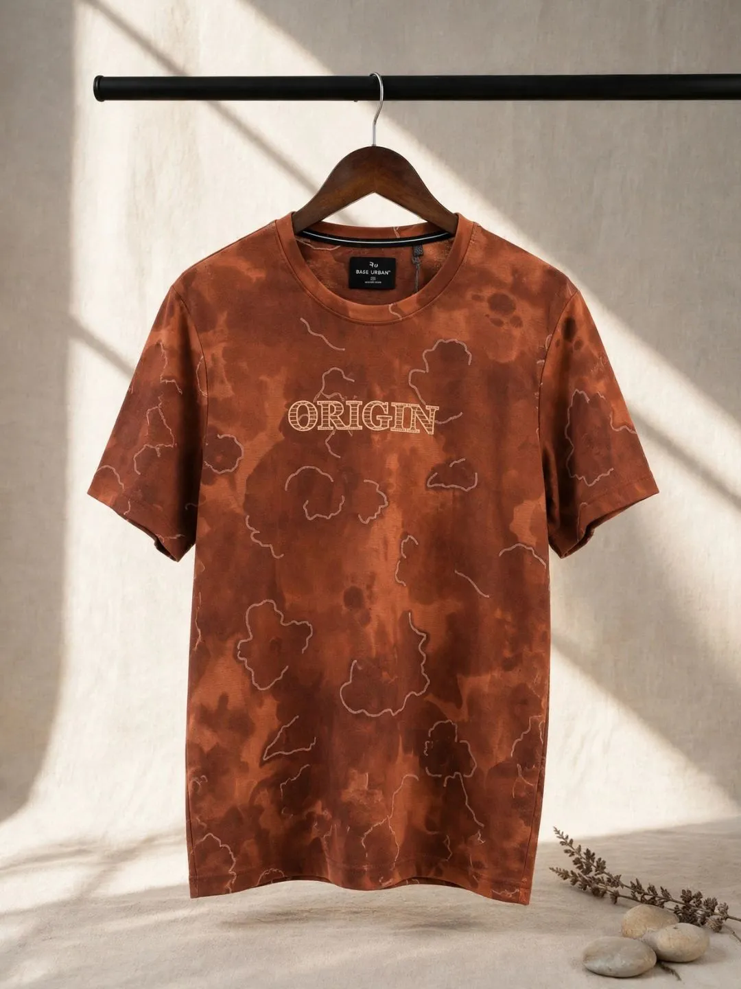Olive Camo Abstract Graphic Casual Print Short-Sleeve - Image 3