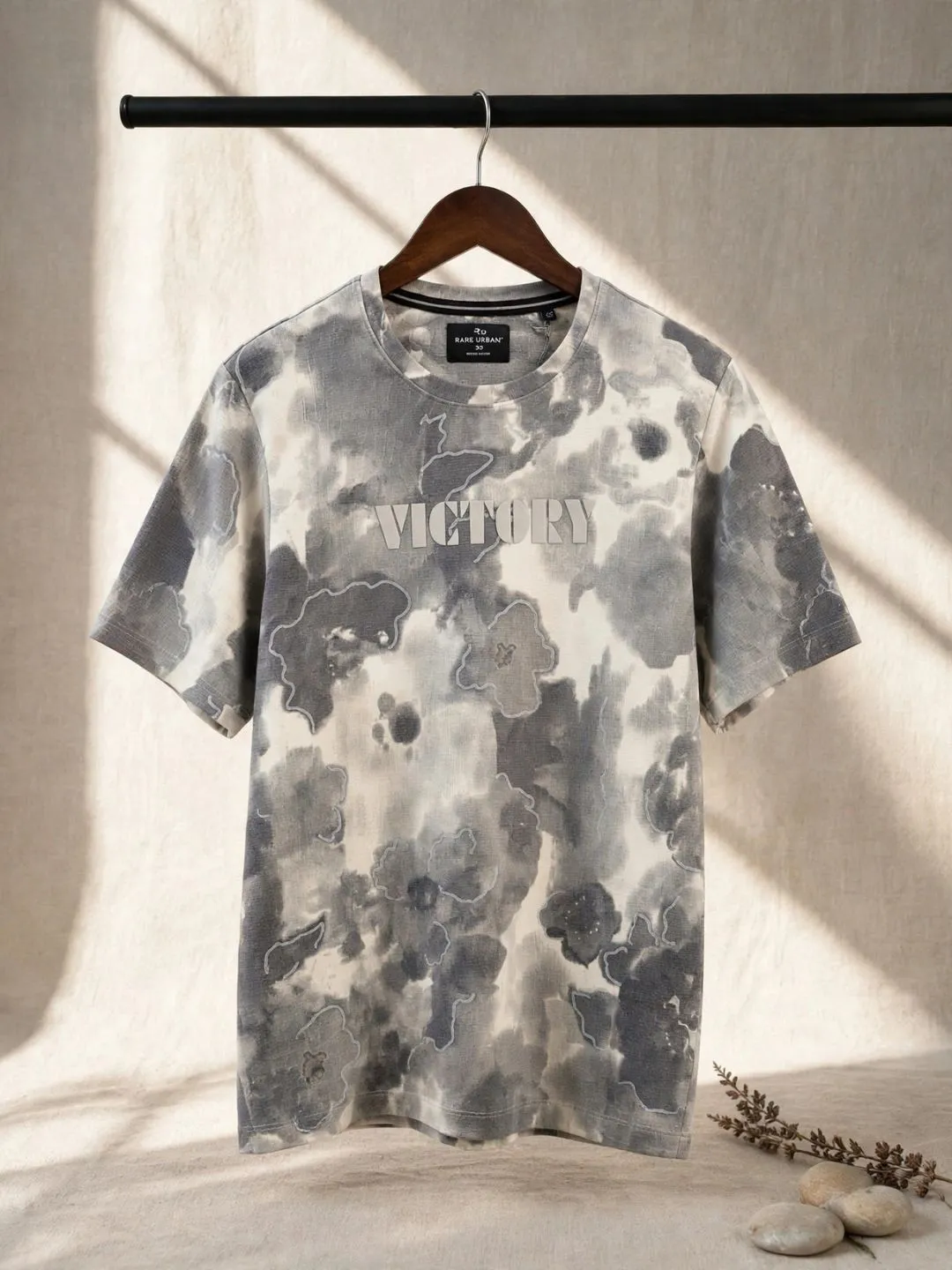 Olive Camo Abstract Graphic Casual Print Short-Sleeve - Image 4