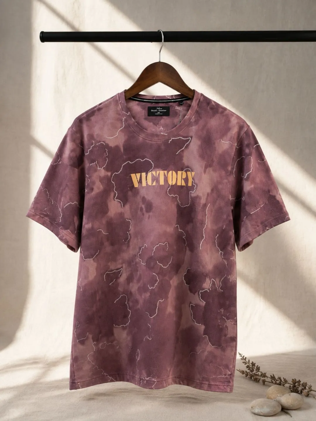 Olive Camo Abstract Graphic Casual Print Short-Sleeve - Image 2