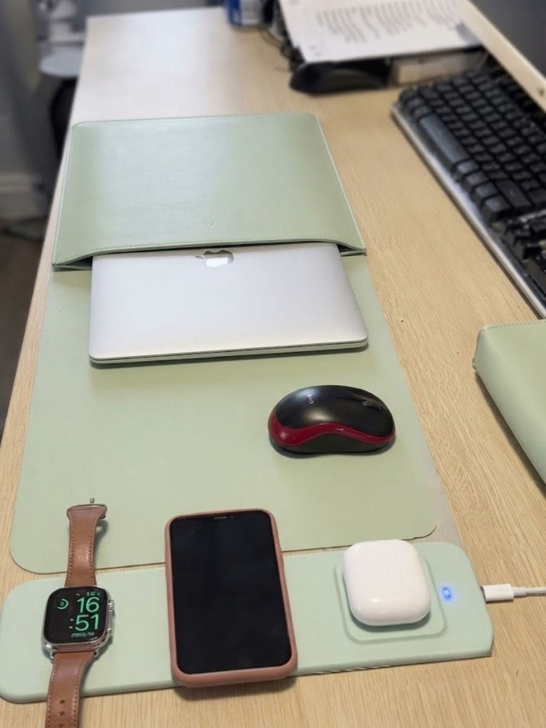Multifunctional 3-in-1 Laptop Bag, Desk Mat & Charging Station - Image 2